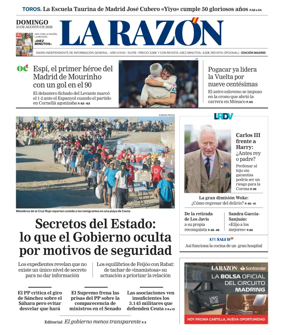 Cover of La Razon (Madrid)