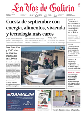 Cover of La Voz de Galicia (A Coruna)
