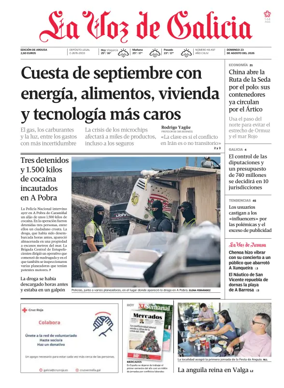 Cover of La Voz de Galicia (Arousa)
