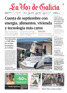 Cover of La Voz de Galicia (Barbanza)