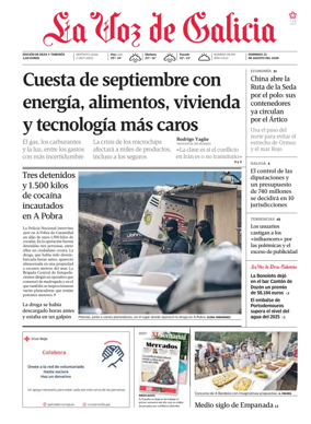 Cover of La Voz de Galicia (Deza)