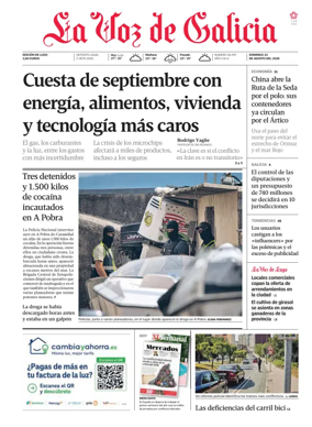 Cover of La Voz de Galicia (Lugo)