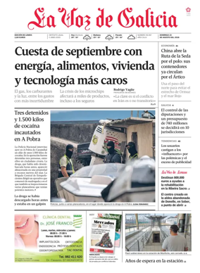 Cover of La Voz de Galicia (Monforte)