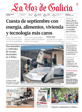 Cover of La Voz de Galicia (Ourense)
