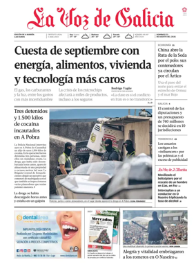Cover of La Voz de Galicia (Viveiro)