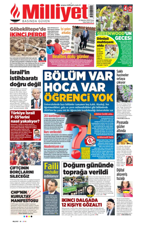Cover of Milliyet