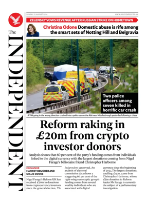 Cover of The Independent