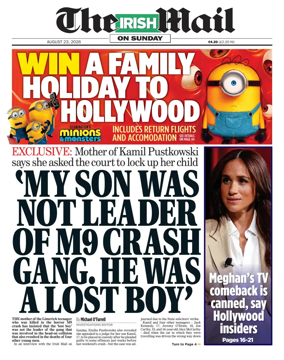 Cover of The Irish Mail on Sunday