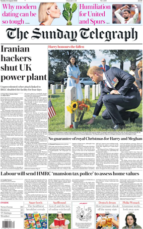 Cover of The Sunday Telegraph