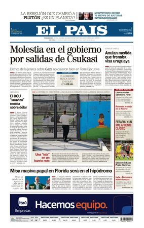 Cover of El Pais (Uruguay)