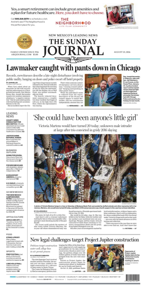 Cover of Albuquerque Journal