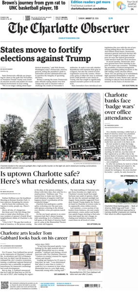 Cover of The Charlotte Observer (Sunday)
