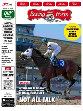 Cover of Daily Racing Form National Digital Edition