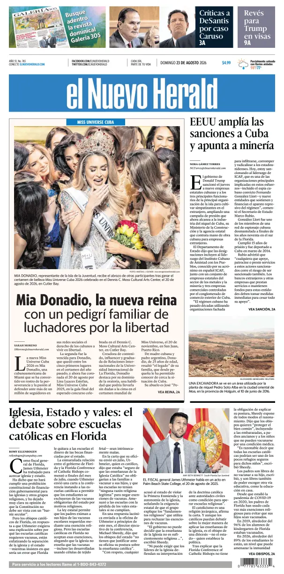 Cover of El Nuevo Herald (Sunday)