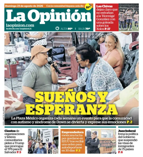 Cover of La Opinion