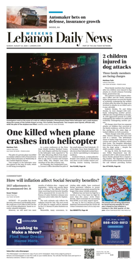 Cover of Lebanon Daily News