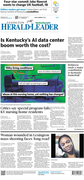 Cover of Lexington Herald-Leader (Sunday)