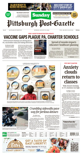 Cover of Pittsburgh Post-Gazette