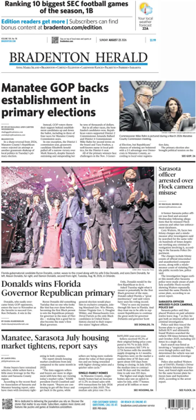 Cover of The Bradenton Herald (Sunday)