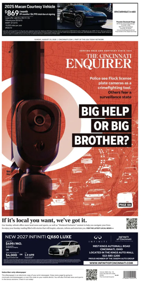 Cover of The Cincinnati Enquirer