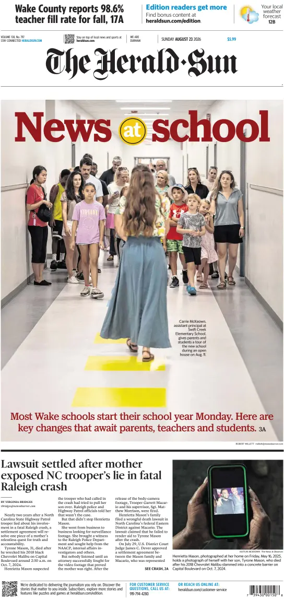 Cover of The Herald Sun (Sunday)