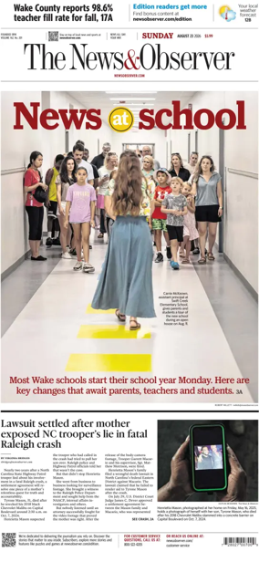 Cover of The News & Observer (Sunday)