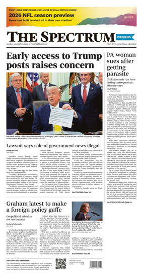 Cover of The Spectrum & Daily News