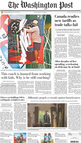 Cover of The Washington Post Sunday