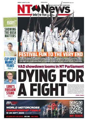 Cover of NT News