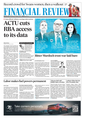 Cover of The Australian Financial Review