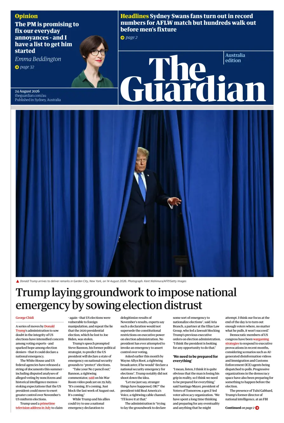 Cover of The Guardian Australia