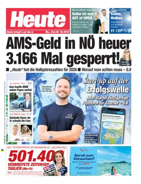 Cover of Heute - Niederosterreich Ausgabe