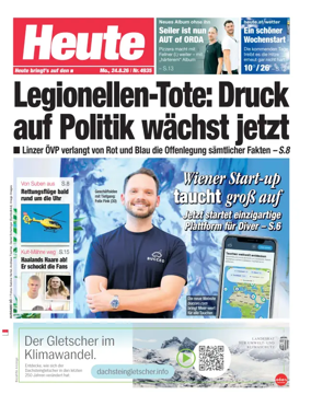 Cover of Heute - Oberosterreich Ausgabe
