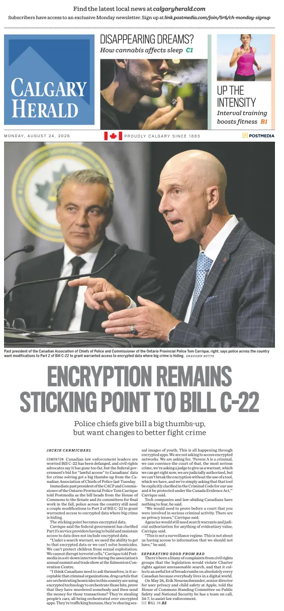 Cover of Calgary Herald