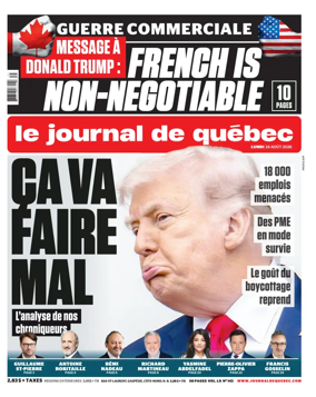Cover of Le Journal de Quebec