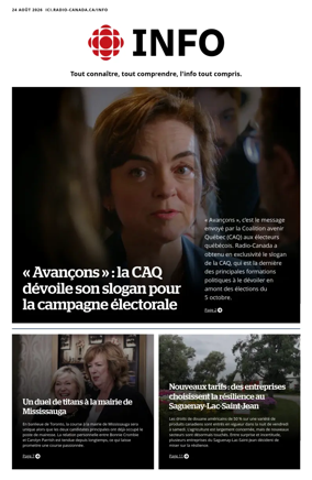 Cover of Radio-Canada Info