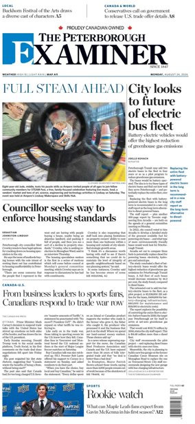 Cover of The Peterborough Examiner