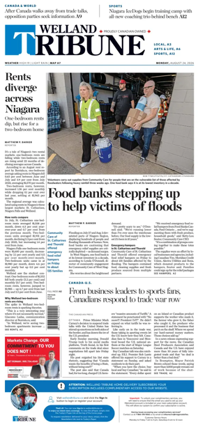 Cover of The Welland Tribune