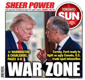 Cover of Toronto Sun
