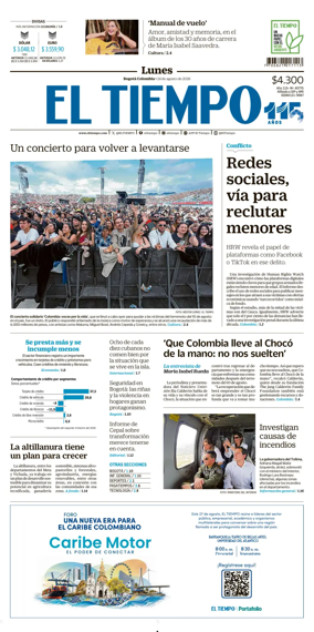 Cover of El Tiempo (Bogota)
