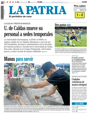 Cover of La Patria (Colombia)