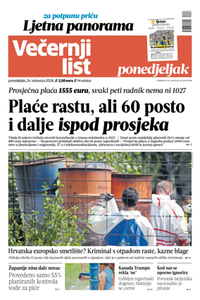 Cover of Vecernji list - Hrvatska