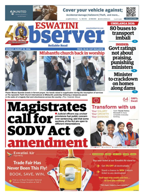 Cover of Eswatini Observer