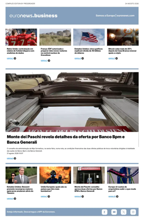 Cover of Euronews Business (Portuguese)