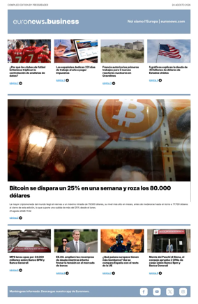 Cover of Euronews Business (Spanish) Compiled Edition