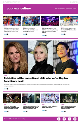 Cover of Euronews Culture and Sport Compiled Edition