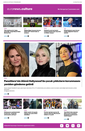 Cover of Euronews Culture and Sport (Turkish) Compiled Edition
