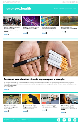 Cover of Euronews Health (Portuguese)