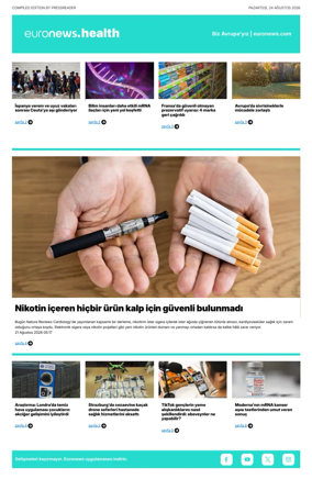 Cover of Euronews Health (Turkish) Compiled Edition