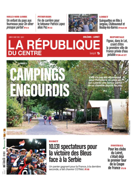 Cover of La Republique du Centre (Orleans - Loiret))